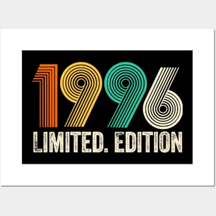 Vintage 1996 Birthday Retro 1996 For Men Women born in 1996 Posters and Art